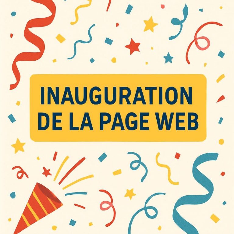 NOUS ETRENONS NOTRE PAGE WEB
